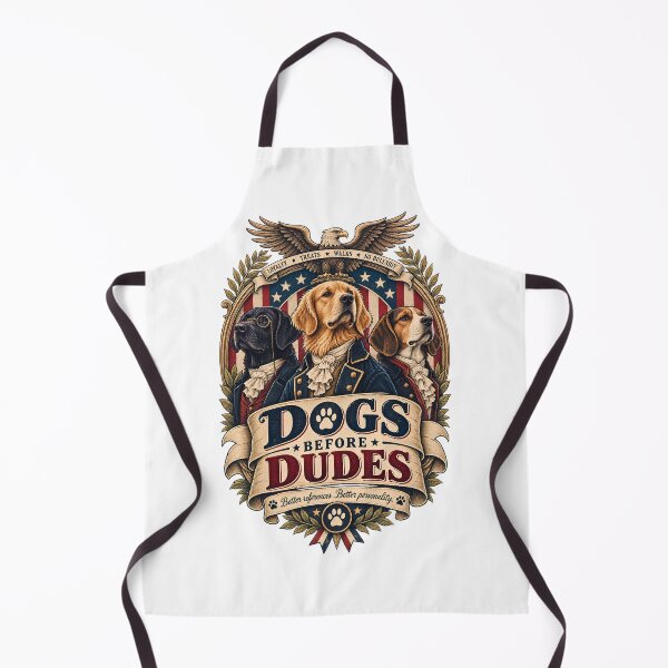 Item preview, Dogs Before Dudes - Better References Better Personality - Patriotic Founding Father Dogs designed and sold by Neurospicy Trolls.
