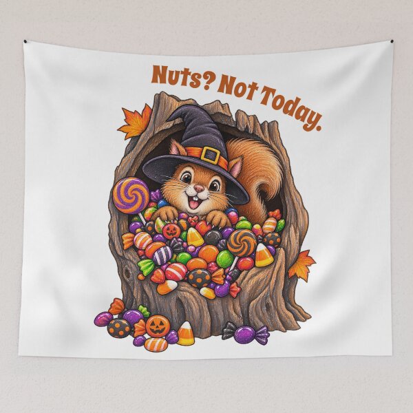 Item preview, Nuts? Not Today – Funny Squirrel Halloween Candy Design designed and sold by Buli89.