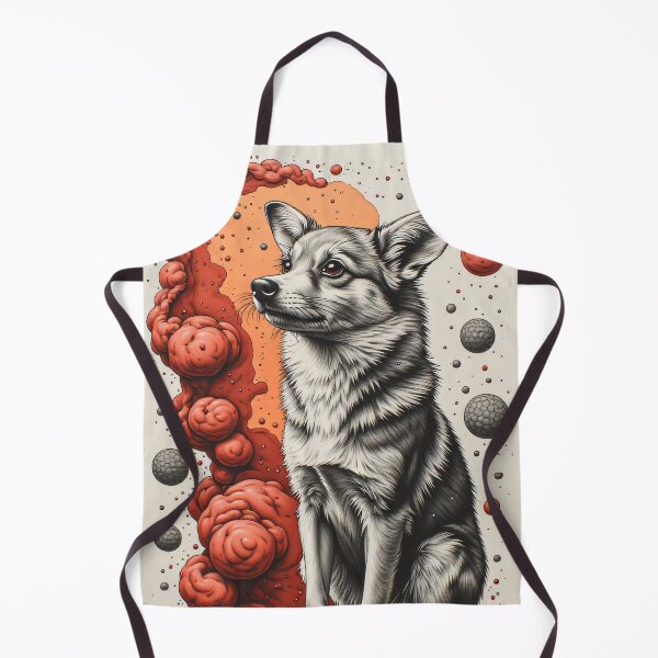 Item preview, An attentive dog gazes at a cosmic scene. designed and sold by Mianku | Für das Leben.