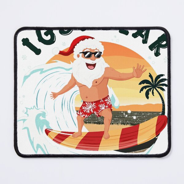 Item preview, Santa Surfing Tropical Wave Christmas Summer designed and sold by lht6474.