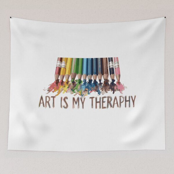 Item preview, Art Is My Therapy Colorful Pencils Artist Gift Design designed and sold by DNBY.