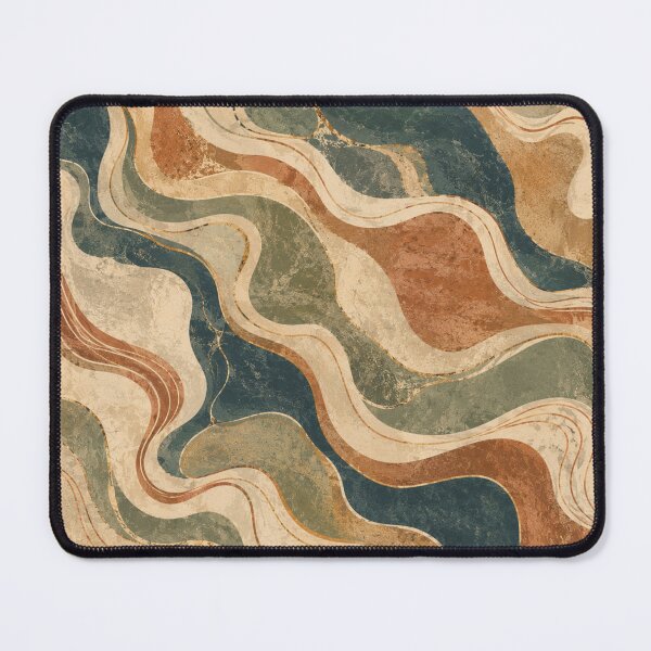 Item preview, Retro Marble Wave Abstract Fluid Pattern designed and sold by QCena.