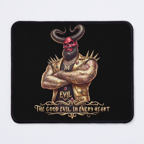 Item preview, Horned Demon Biker Golden Heart designed and sold by Voodoo Store Paranormal Collections.