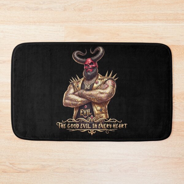 Item preview, Horned Demon Biker Golden Heart designed and sold by Voodoo Store Paranormal Collections.