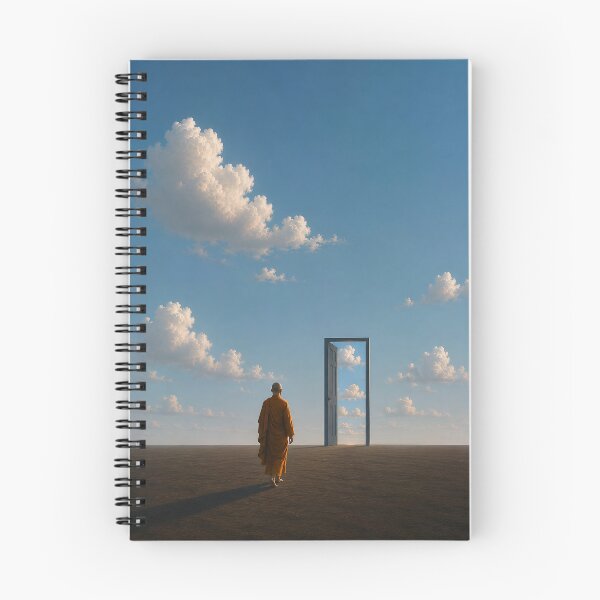 Item preview, The Threshold Beyond – Surreal Monk Doorway designed and sold by SacredLensV.