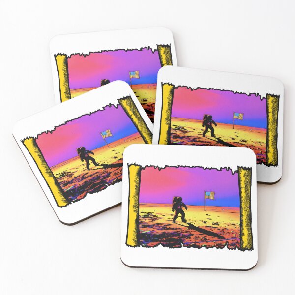 Item preview, First Moon Landing Apollo 11 Astronaut Vintage Pop Art designed and sold by Daniela`s shop.