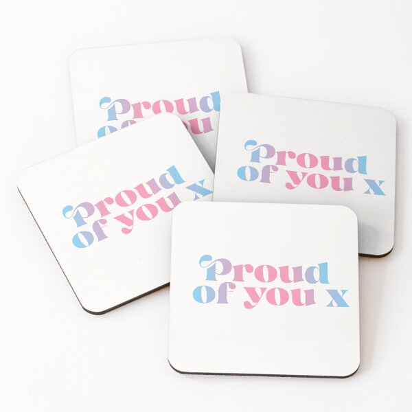 Item preview, Proud of you LGBT trans transgender pride support art designed and sold by QuillPrints.