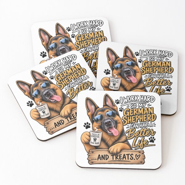 Item preview, I Work Hard for My German Shepherd - Pet Parenting designed and sold by SHHCreations.