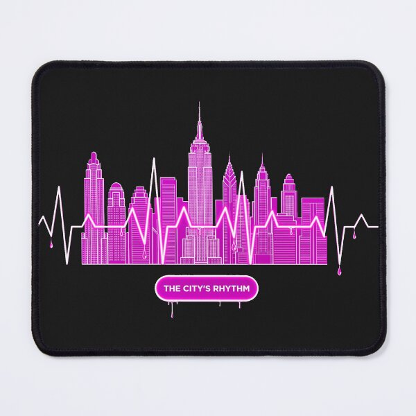 Item preview, City Rhythm - Heartbeat Skyline Pulse designed and sold by Surviving Monday Club.