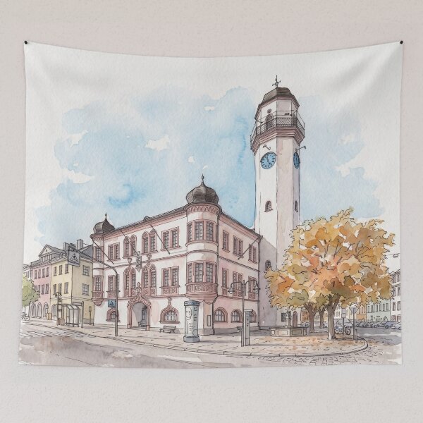 Item preview, Town Hall, Hof an der Saale designed and sold by sid1802.