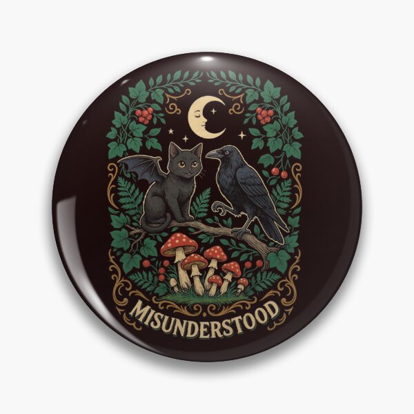 Item preview, Love The Misunderstood Bat Raven Cat Snake Spider Moth Frog designed and sold by Malaryk.