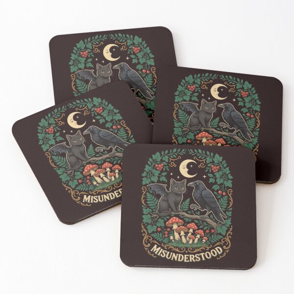 Item preview, Love The Misunderstood Bat Raven Cat Snake Spider Moth Frog designed and sold by Malaryk.