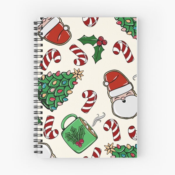 Item preview, Santa Cookies and Peppermint Cocoa cream background  designed and sold by studioaudrea.