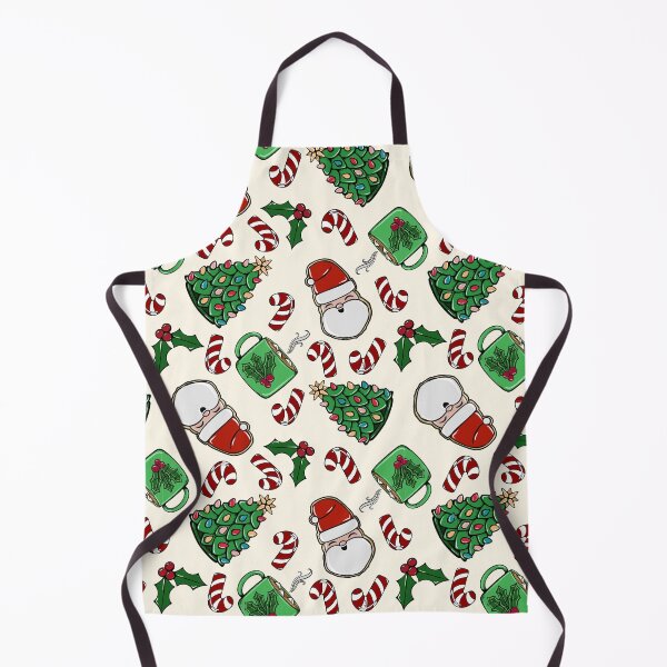 Item preview, Santa Cookies and Peppermint Cocoa cream background  designed and sold by studioaudrea.