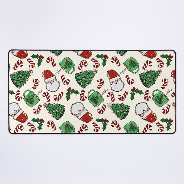 Item preview, Santa Cookies and Peppermint Cocoa cream background designed and sold by studioaudrea.