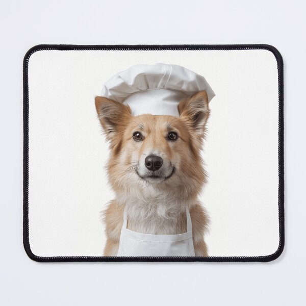 Item preview, Icelandic Sheepdog Chef Dog Funny Cooking Apron Hat Cute Pet Portrait designed and sold by LazyOwlStore.