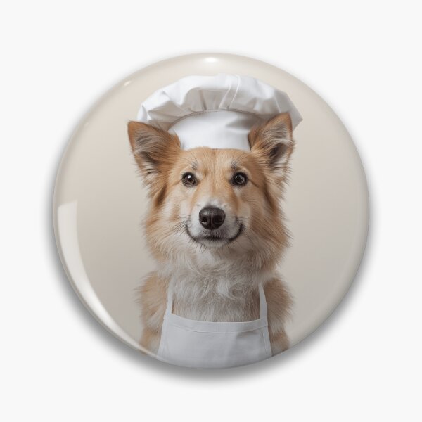 Item preview, Icelandic Sheepdog Chef Dog Funny Cooking Apron Hat Cute Pet Portrait designed and sold by LazyOwlStore.