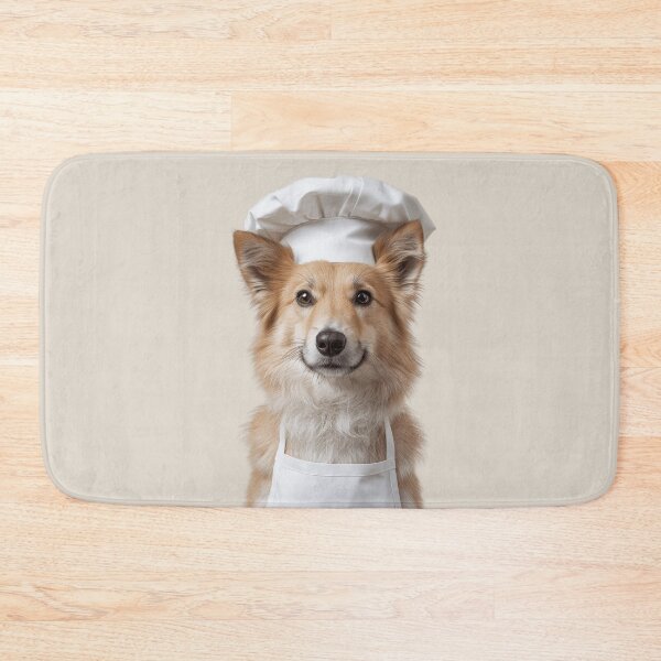 Item preview, Icelandic Sheepdog Chef Dog Funny Cooking Apron Hat Cute Pet Portrait designed and sold by LazyOwlStore.