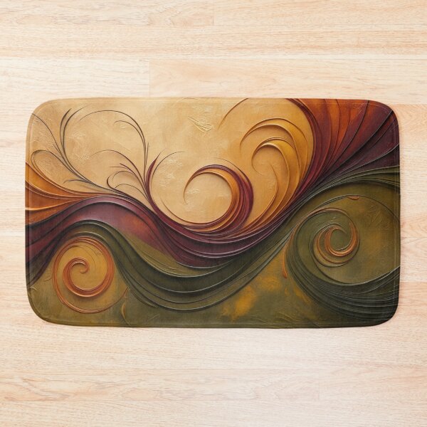 Item preview, Abstract Golden Brown Swirls – Elegant Textured Wall Art Background. designed and sold by fbtrisha.
