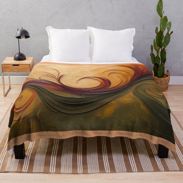 Item preview, Remolinos abstractos de color marrón dorado: elegante fondo texturizado para arte mural. designed and sold by fbtrisha.