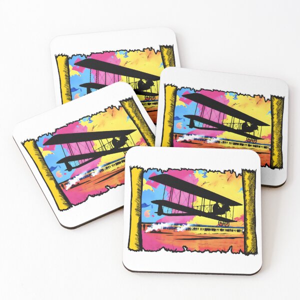 Item preview, First Flight Wright Flyer Vintage Pop Art Aviation History designed and sold by Daniela`s shop.