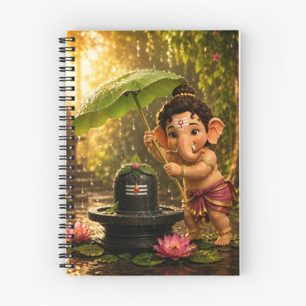 Item preview, Baby Ganesha Shiva Lingam Art designed and sold by RedSwagStore.