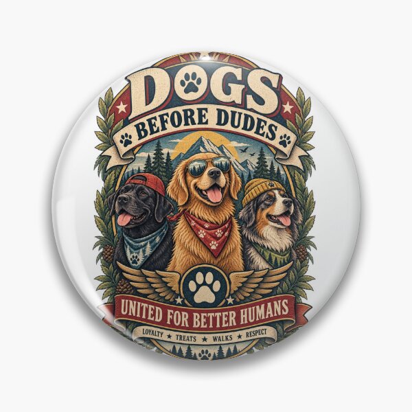 Item preview, Dogs Before Dudes United For Better Humans Funny Dog Lover Design designed and sold by Neurospicy Trolls.