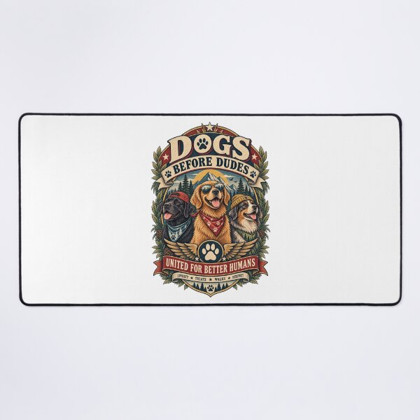Item preview, Dogs Before Dudes United For Better Humans Funny Dog Lover Design designed and sold by Neurospicy Trolls.