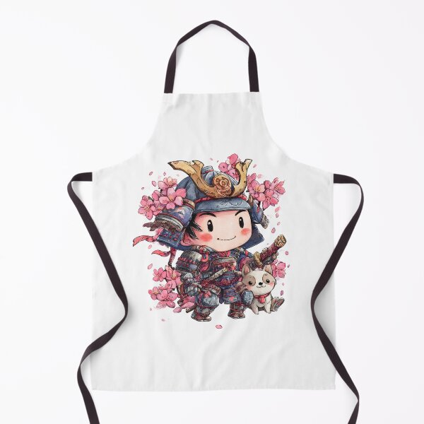 Item preview, Samurai warrior with puppy designed and sold by cutemakerotart.
