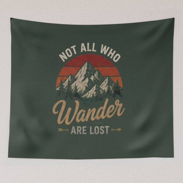 Item preview, Vintage Not All Who Wander Are Lost designed and sold by FABIOLA1970.