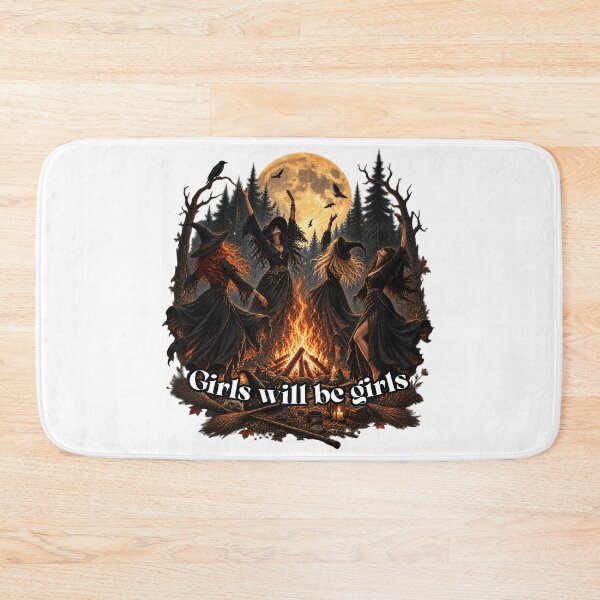 Item preview, Girls Will Be Girls Witchy Coven Dancing Under Full Moon Halloween designed and sold by Neurospicy Trolls.