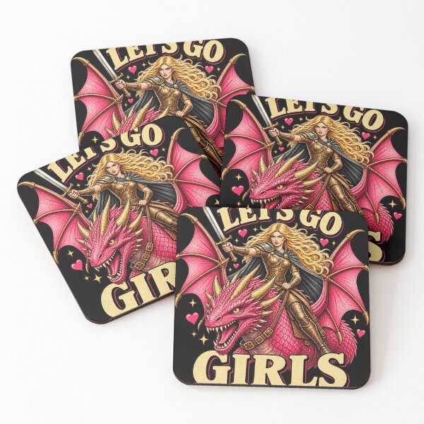 Item preview, Let’s Go Girls Fantasy Dragon Girl Power Warrior Woman Adventure Gift designed and sold by LASTIQUE-dd.