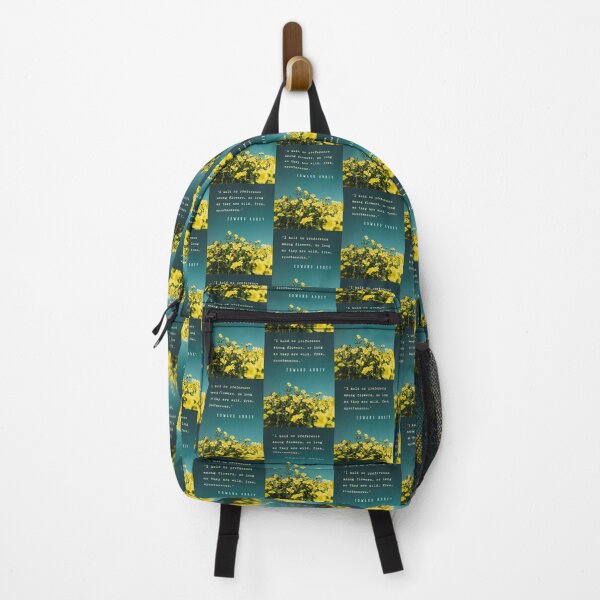 Item preview, Edward Abbey quote: I hold no preference among flowers, so long as they are wild, free, spontaneous. designed and sold by artbleed.