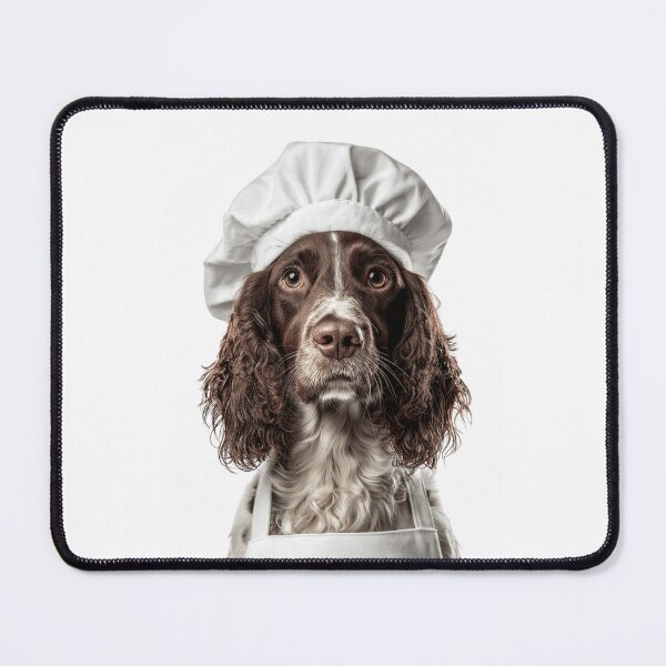 Item preview, Field Spaniel Chef Dog Funny Cooking Apron Hat Cute Pet Portrait designed and sold by LazyOwlStore.