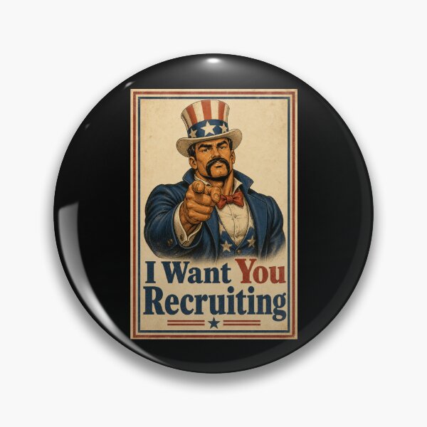 Item preview, I Want You Recruiting Funny Vintage Daddy Poster designed and sold by BearLoveDesign.