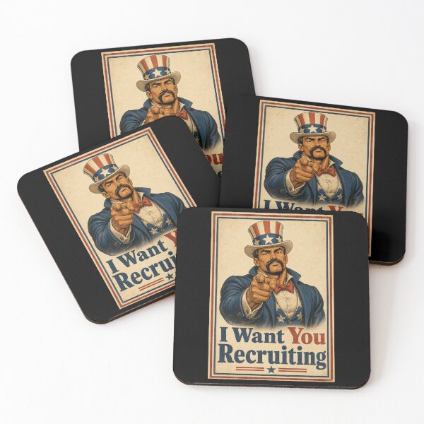 Item preview, I Want You Recruiting Funny Vintage Daddy Poster designed and sold by BearLoveDesign.