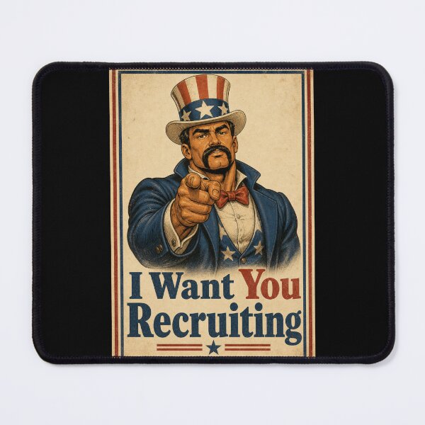 Item preview, I Want You Recruiting Funny Vintage Daddy Poster designed and sold by BearLoveDesign.