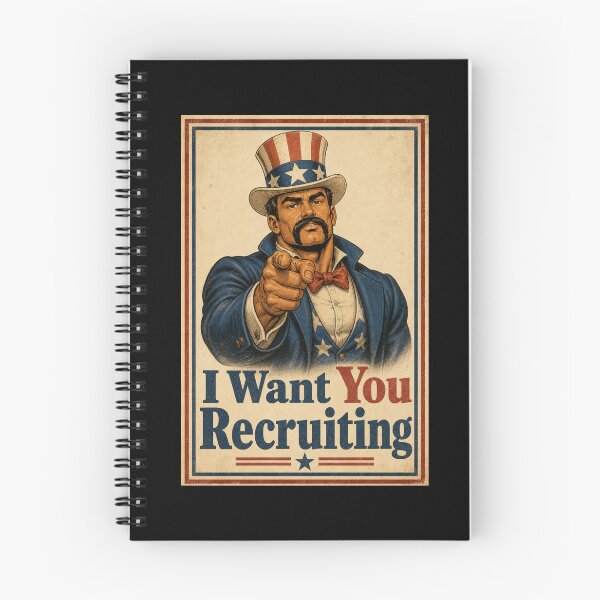 Item preview, I Want You Recruiting Funny Vintage Daddy Poster designed and sold by BearLoveDesign.