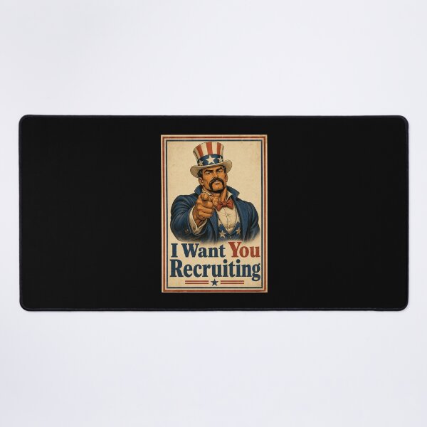 Item preview, I Want You Recruiting Funny Vintage Daddy Poster designed and sold by BearLoveDesign.