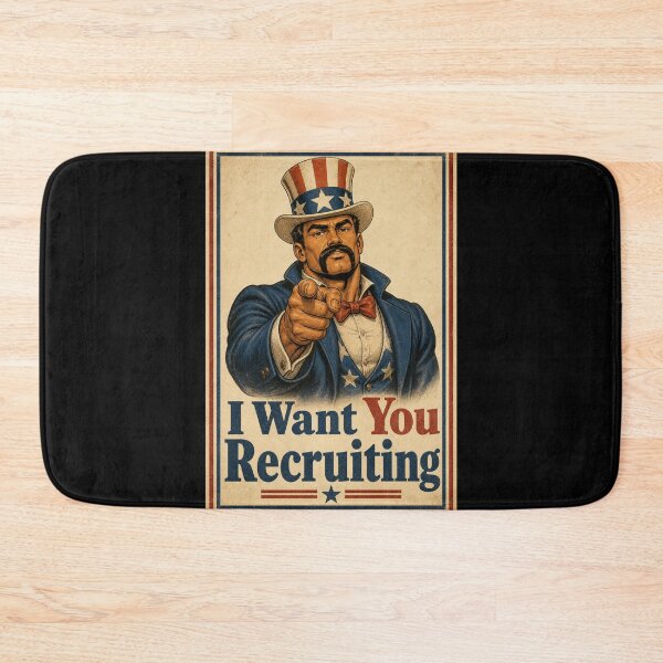 Item preview, I Want You Recruiting Funny Vintage Daddy Poster designed and sold by BearLoveDesign.