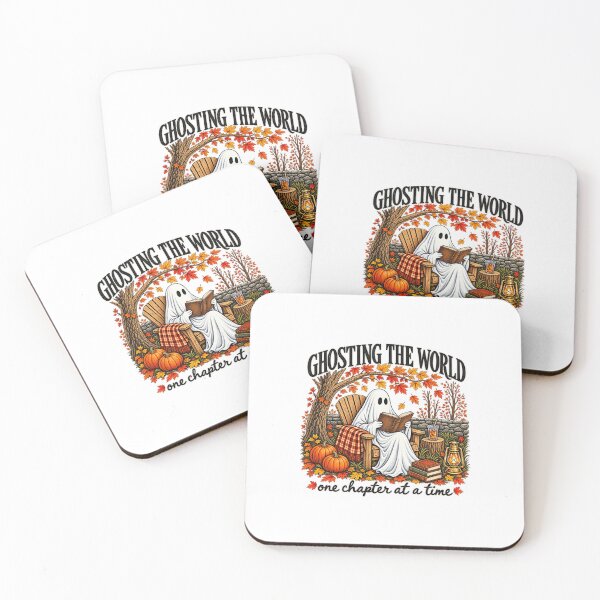 Item preview, Ghosting The World Halloween Ghost Reading Book Lover Spooky Season designed and sold by LASTIQUE-dd.