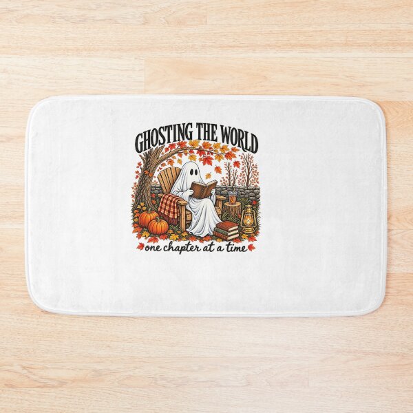 Item preview, Ghosting The World Halloween Ghost Reading Book Lover Spooky Season designed and sold by LASTIQUE-dd.
