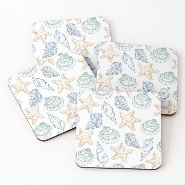 Item preview, Starfish Seashell Pattern  designed and sold by SeaStarAlex.