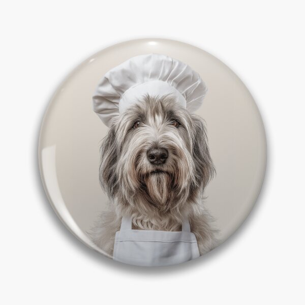 Item preview, Briard Chef Dog Funny Cooking Apron Hat Cute Pet Portrait designed and sold by LazyOwlStore.