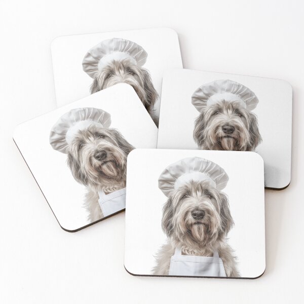 Item preview, Briard Chef Dog Funny Cooking Apron Hat Cute Pet Portrait designed and sold by LazyOwlStore.