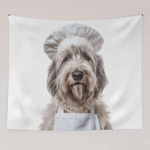 Item preview, Briard Chef Dog Funny Cooking Apron Hat Cute Pet Portrait designed and sold by LazyOwlStore.