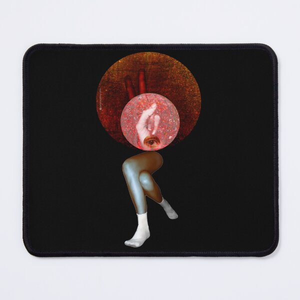 Item preview, Conceptual Surrealist Eye and Legs Collage - Vintage Circular Artwork designed and sold by MAMA.art.Rio <Marsailhe_Milward>.