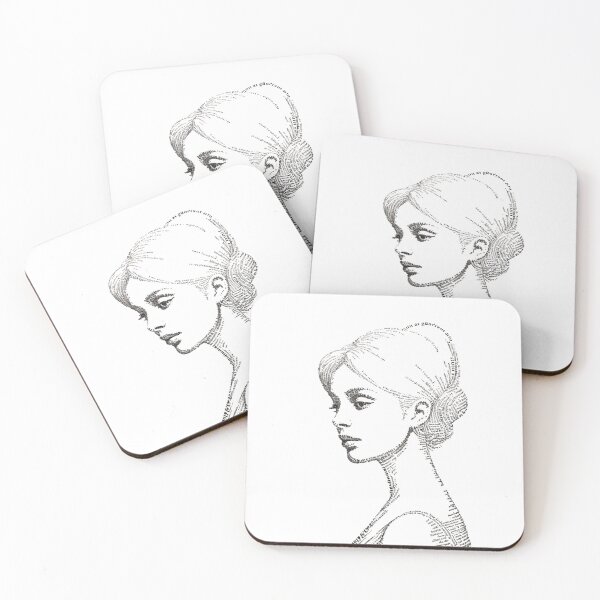 Item preview, Lady letter — Monochrome Minimalism designed and sold by ErgTime.