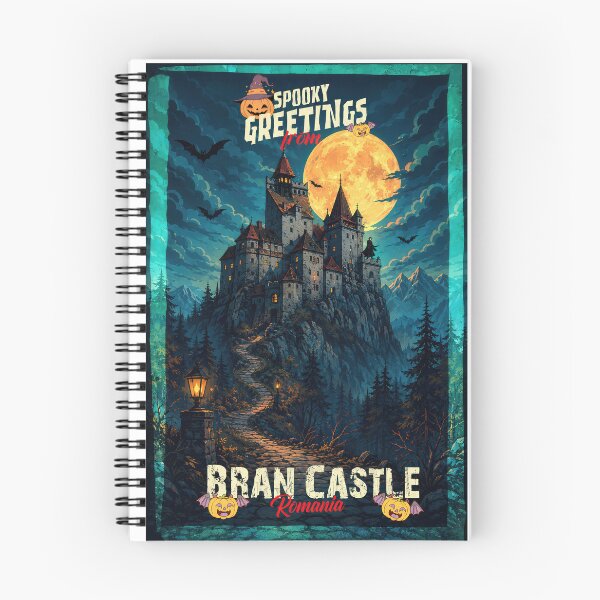 Item preview, Bran Castle, Transylvania, Romania – Halloween – Spooky Greetings designed and sold by Earth Celebration Designs.