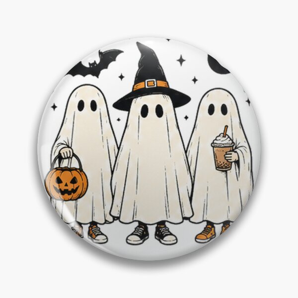 Item preview, Ghost Trio Halloween Boba & Pumpkin designed and sold by LIWV1.